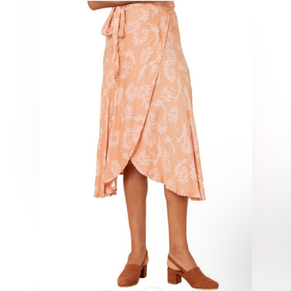 Beachgold- Floral Midi Skirt